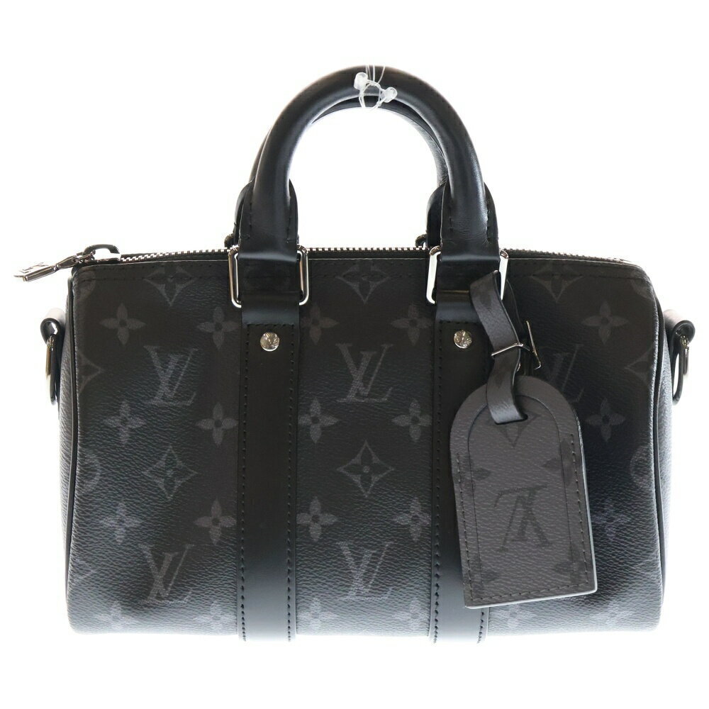 Louis Vuitton Black Bag Gray Keepall Shoulder Bandouliere Handbag - Picture 2 of 6